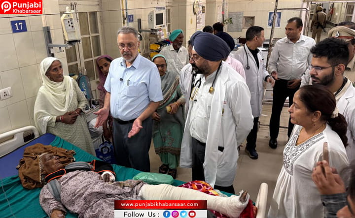 ਪਿੰਡ ਅਲੀਸ਼ੇਰ ਹਾਦਸੇ ਦੇ ਜ਼ਖ਼ਮੀ ਮਨਰੇਗਾ ਵਰਕਰਾਂ ਦਾ ਕੈਬਨਿਟ ਮੰਤਰੀਆਂ ਬਰਿੰਦਰ ਕੁਮਾਰ ਗੋਇਲ ਤੇ ਡਾ. ਬਲਬੀਰ ਸਿੰਘ ਨੇ ਰਜਿੰਦਰਾ ਹਸਪਤਾਲ ਵਿਖੇ ਹਾਲ-ਚਾਲ ਜਾਣਿਆ