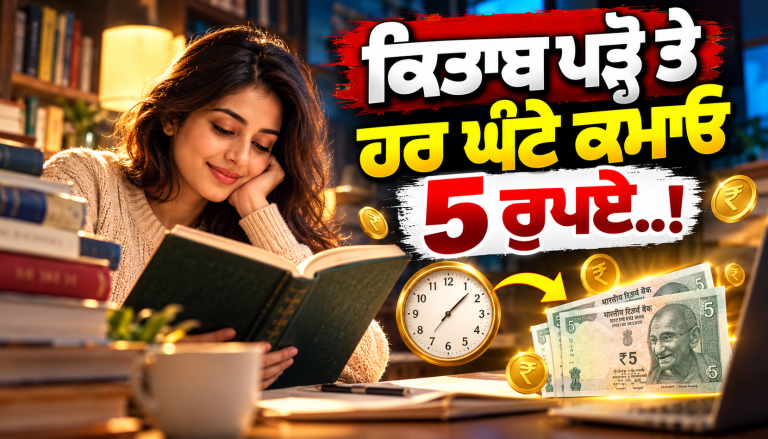 ਕਿਤਾਬ ਪੜ੍ਹੋ ਤੇ ਹਰ ਘੰਟੇ ਕਮਾਓ 5 ਰੁਪਏ..!